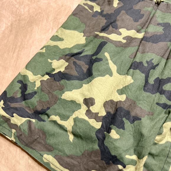 Vintage Y2K Handmade Camouflage Peplum Smock Top V Neck Mcbling Military Army - Picture 5 of 7